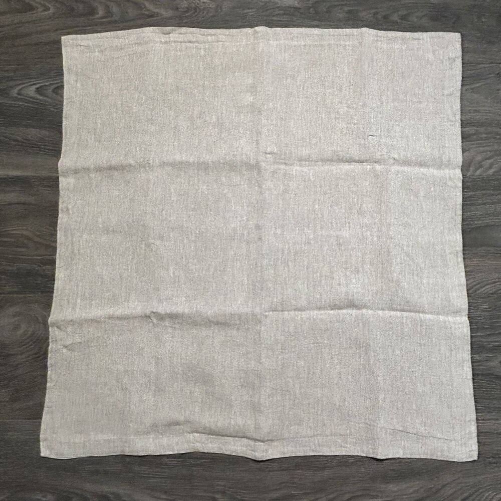 NWOT Quince European Linen Euro Sham Natural Chambray 26x26 Pillow Case - Picture 2 of 9